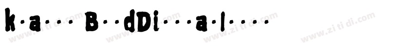 kranto BoldDisplayI字体转换